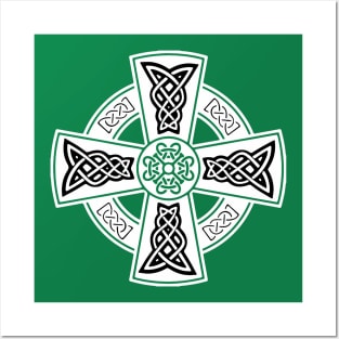 Celtic High Cross Decorative Knotwork 6 Posters and Art